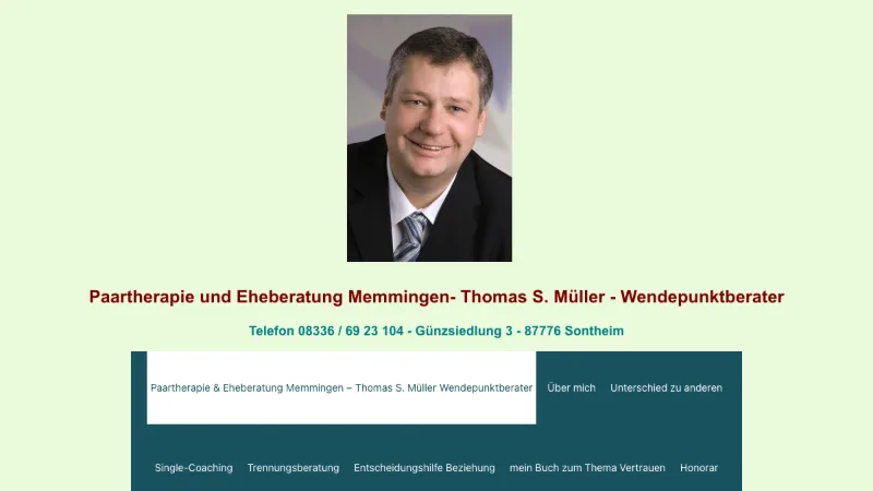 Website von Wendepunkt Paarberatung
