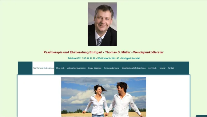 Website von Wendepunkt Paarberatung